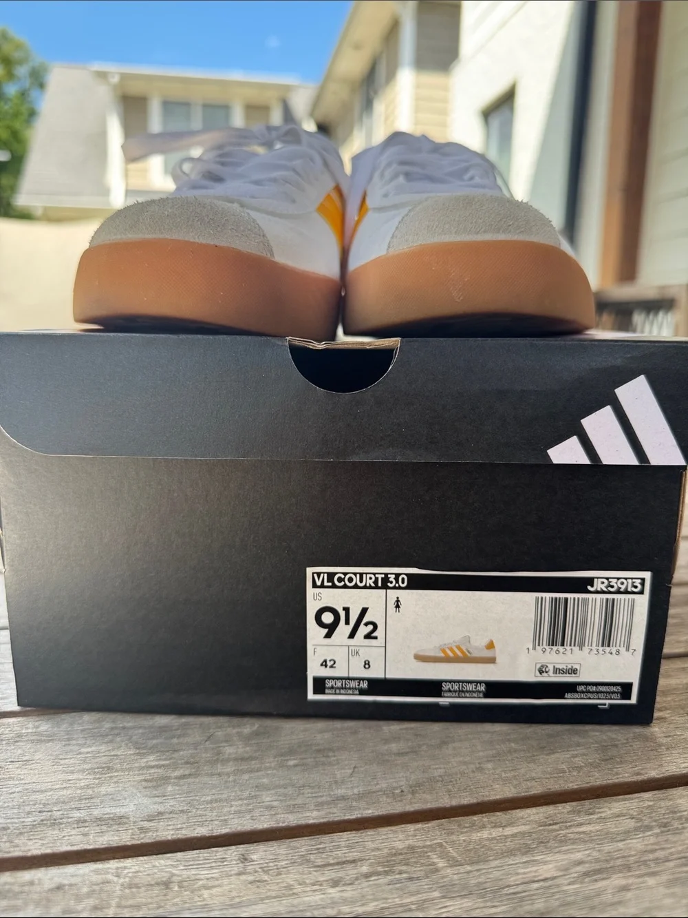 Adidas VL Court 3.0 Womens Sneakers White/yellow